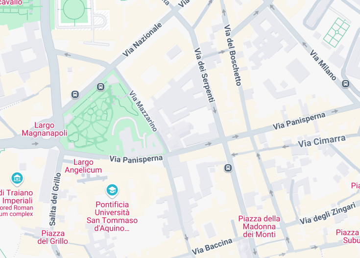 Map of Chiesa di Sant’Agata dei Goti, Rome