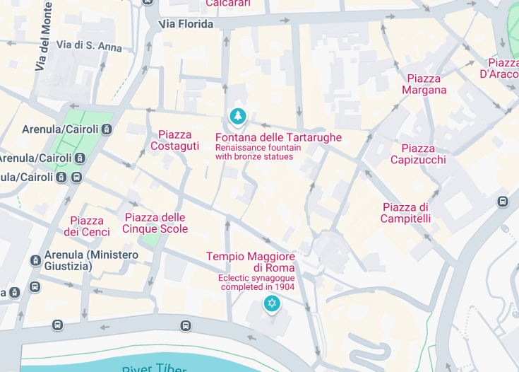 Map of Chiesa di Sant’Ambrogio della Massima, Rome