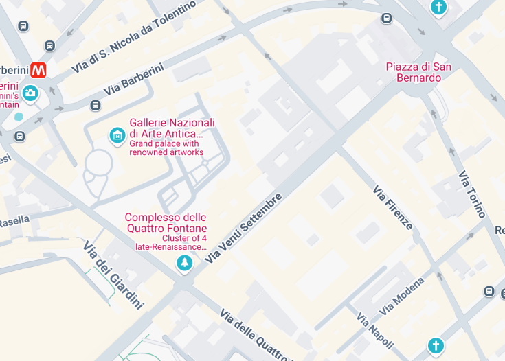 Map of Chiesa di Sant’Andrea degli Scozzesi, Rome