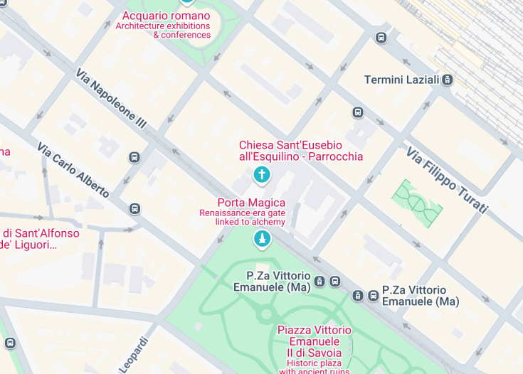 Map of Chiesa di Sant’Eusebio, Rome