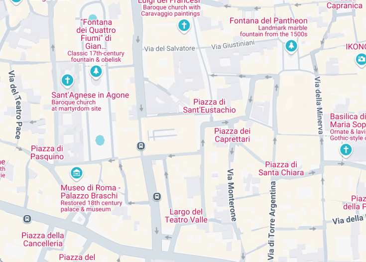 Map of Chiesa di Sant’Ivo alla Sapienza, Rome