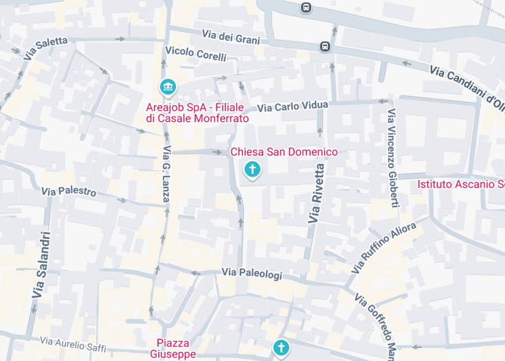 Map of Chiesa San Domenico, Casale Monferrato