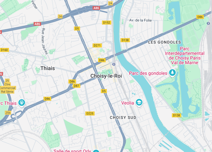 Map of Choisy-le-Roi, France