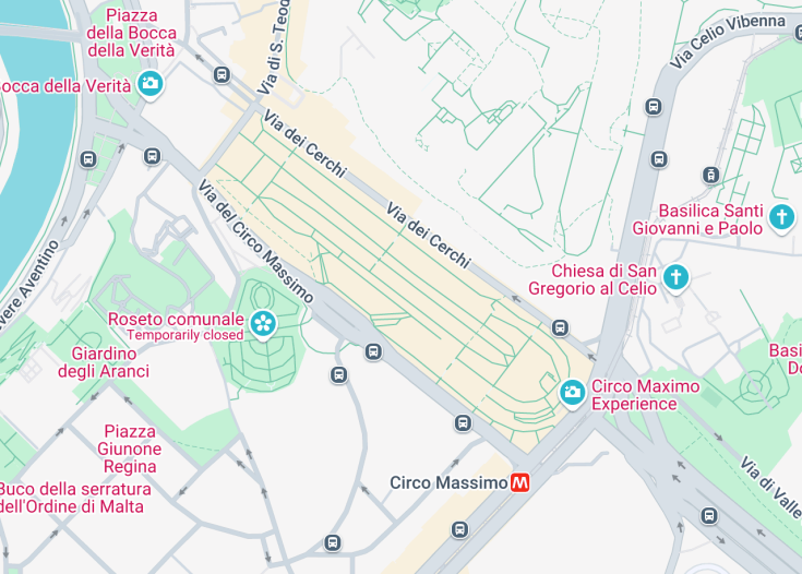 Map of Circus Maximus, Rome