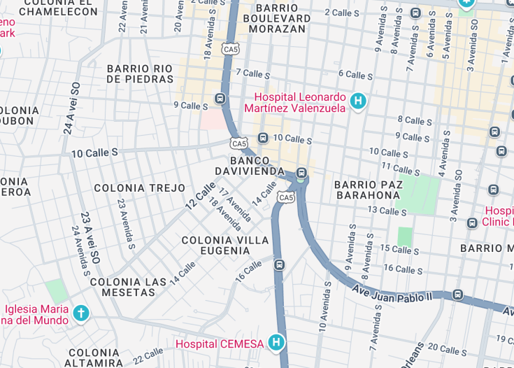 Map of CityMall San Pedro Sula, San Pedro Sula