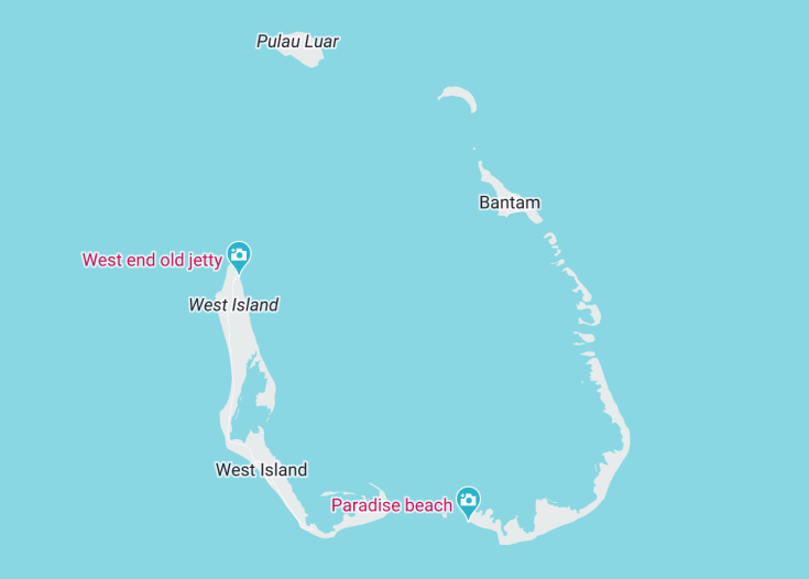 Map of Cocos Keeling Islands (Australia), 