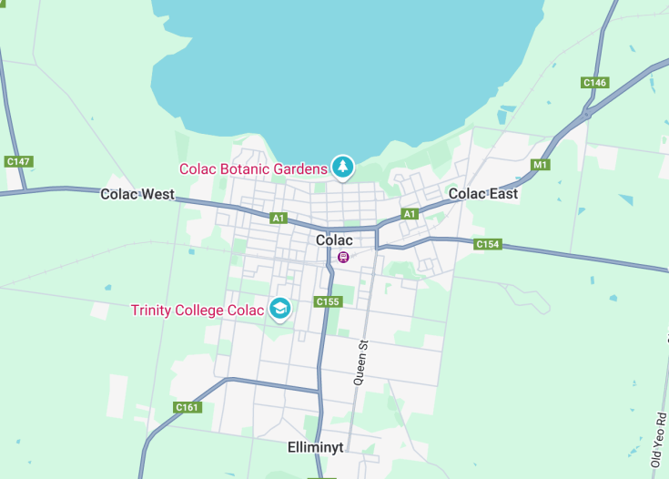 Map of Colac, Australia