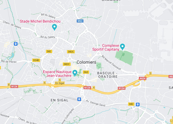 Map of Colomiers, France