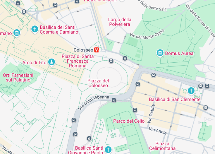 Map of Colosseum, Rome