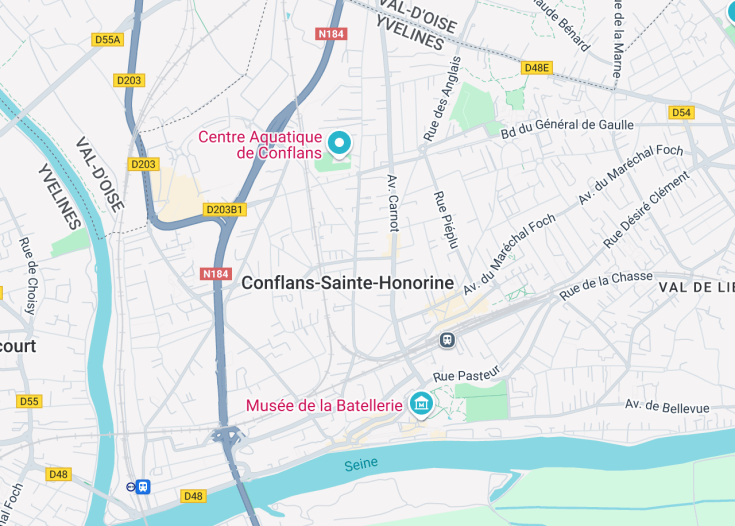 Map of Conflans-Sainte-Honorine, France