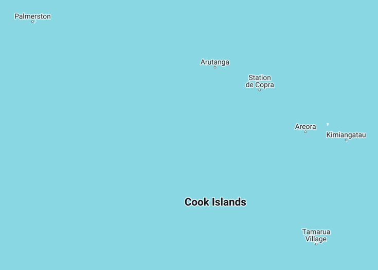 Map of Cook Islands (United Kingdom), 