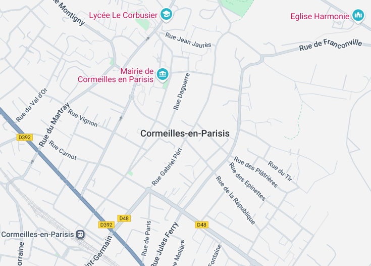 Map of Cormeilles-en-Parisis, France