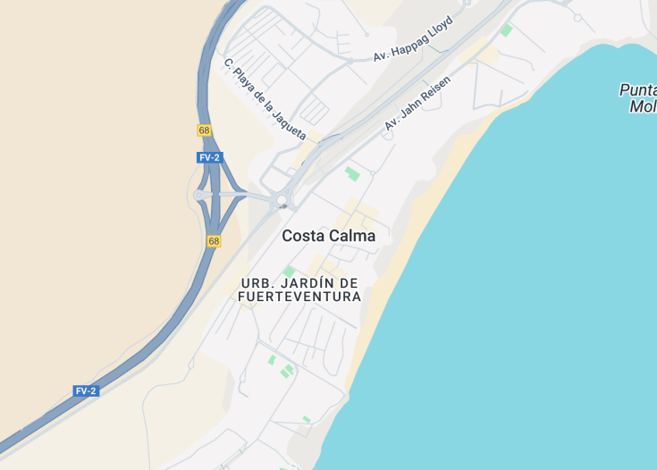 Map of Costa Calma, Spain