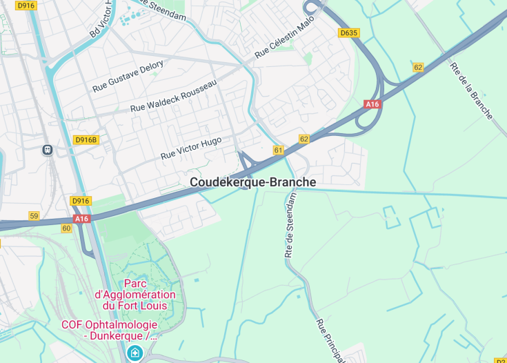 Map of Coudekerque-Branche, France