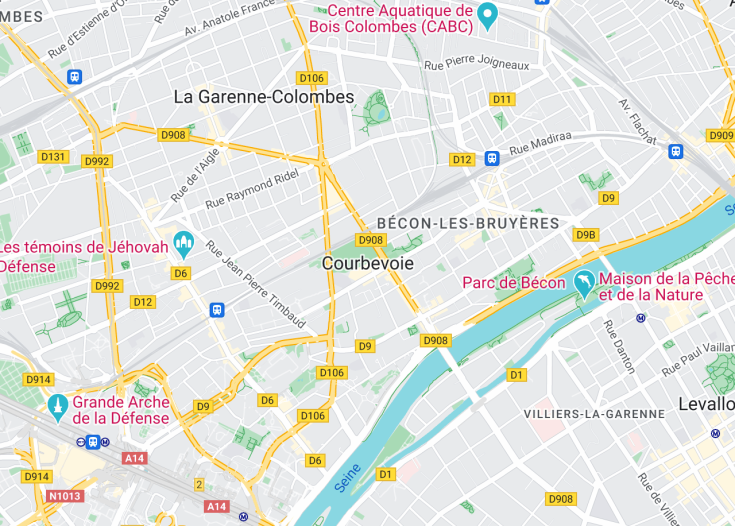 Map of Courbevoie, France