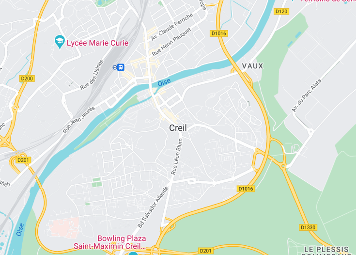 Map of Creil, France