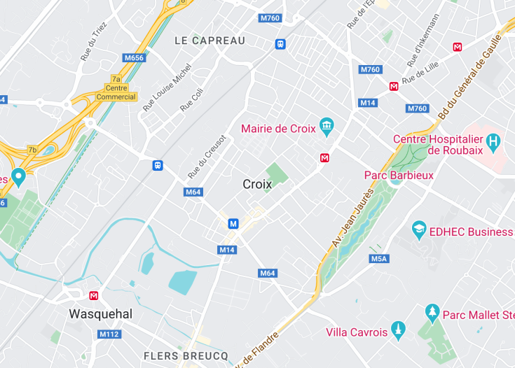 Map of Croix, France