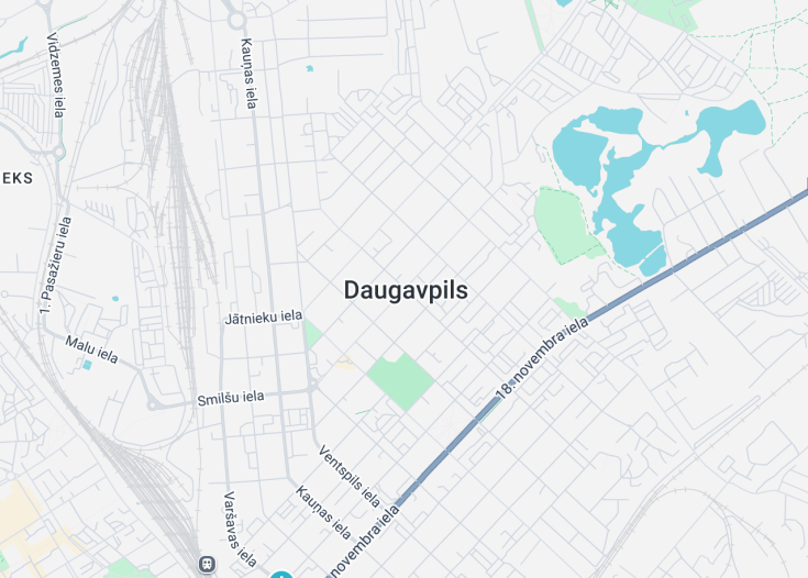 Map of Daugavpils, Latvia