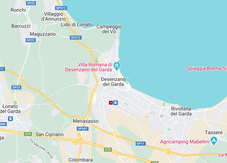 Map of Desenzano del Garda, Italy