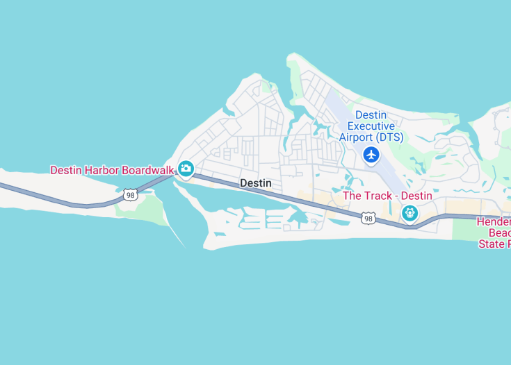 Map of Destin, Florida (USA)