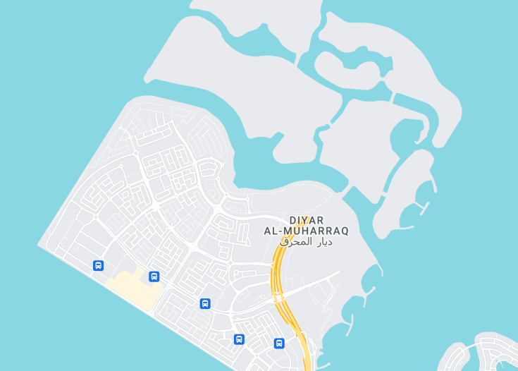 Map of Diyar Al Muharraq, Bahrain