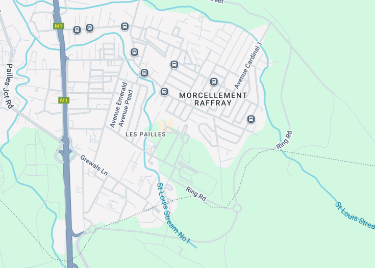 Map of Domaine Les Pailles, Mauritius