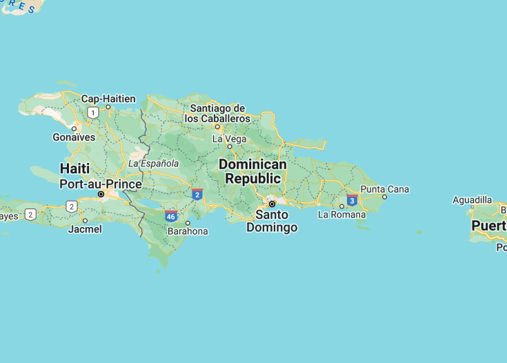 Map of Dominican Republic, 