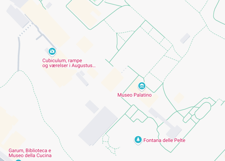 Map of Domus Augustana, Rome