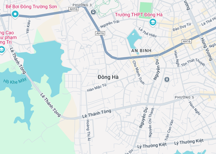 Map of Dong Ha, Vietnam