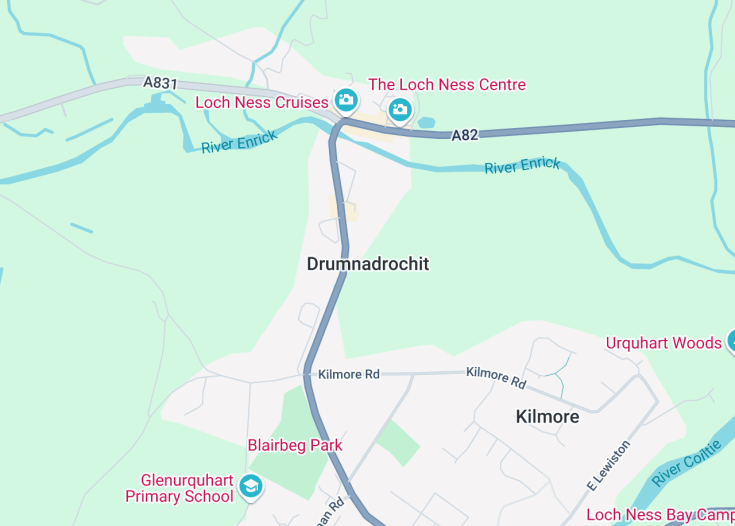 Map of Drumnadrochit, Scotland (United Kingdom)