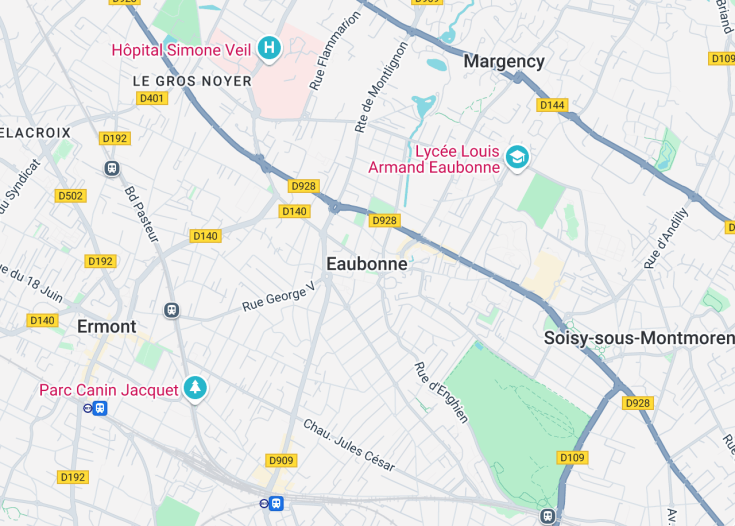 Map of Eaubonne, France