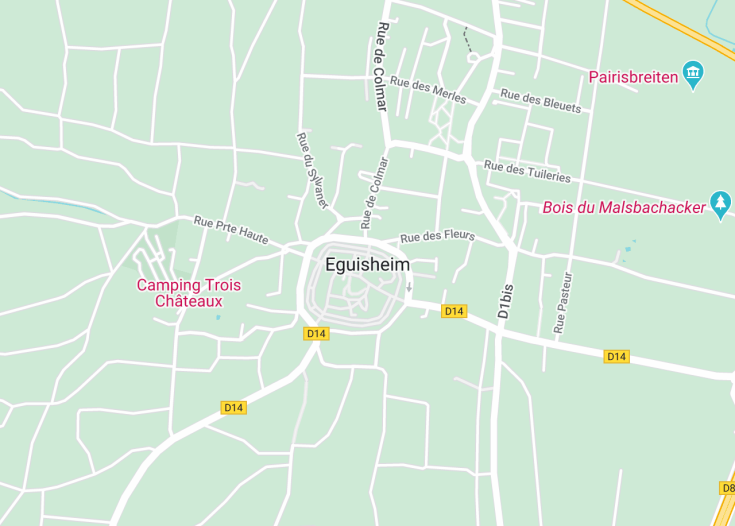 Map of Eguisheim, France