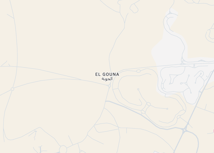 Map of El Gouna, Egypt