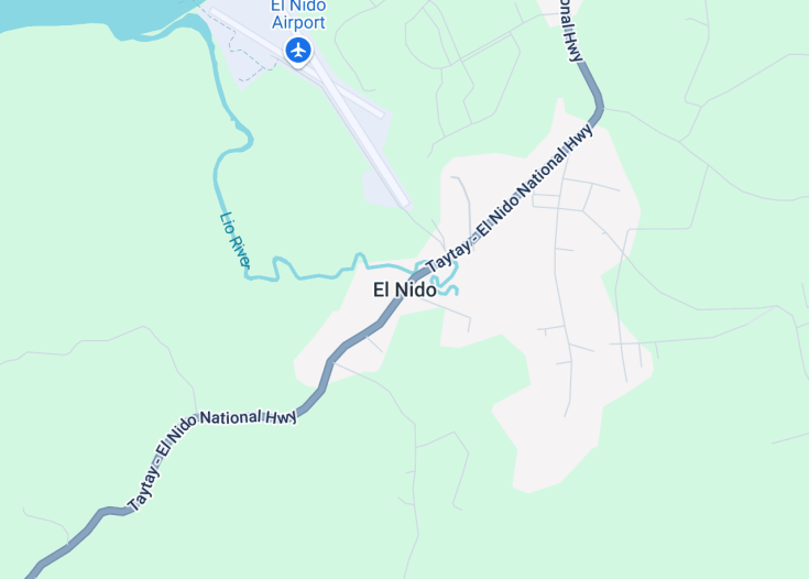 Map of El Nido, Philippines