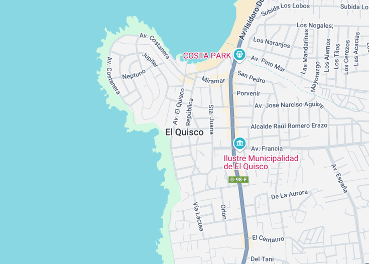 Map of El Quisco, Chile