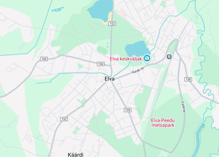 Map of Elva, Estonia