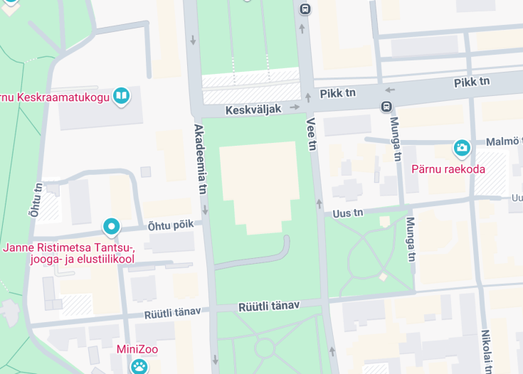 Map of Endla Theatre, Pärnu