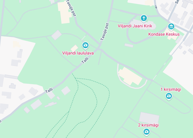 Map of Equestrian statue of General Johan Laidoner, Viljandi