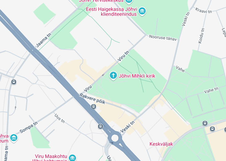 Map of Estonian Evangelical Lutheran Church Of Jõhvi, Jõhvi