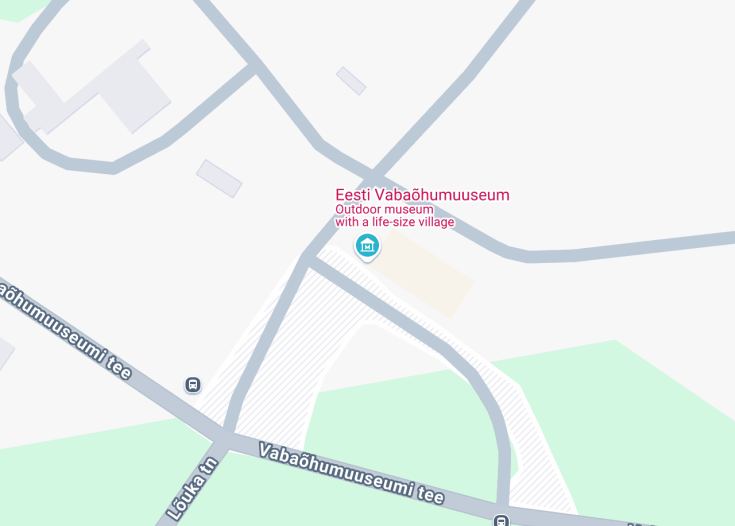 Map of Estonian Open Air Museum, Tallinn