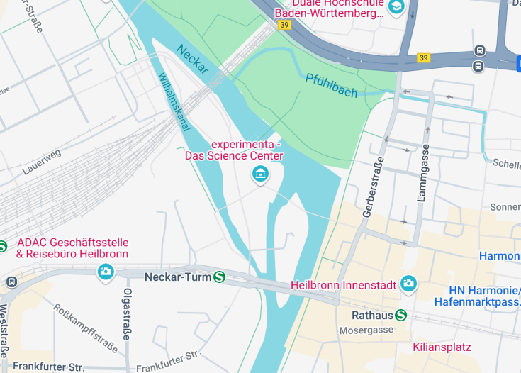 Map of Experimenta – Das Science Center, 