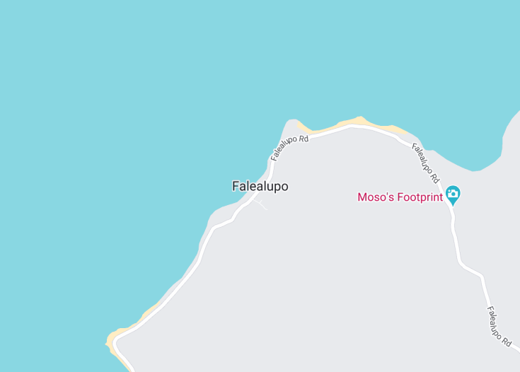 Map of Falealupo, Samoa