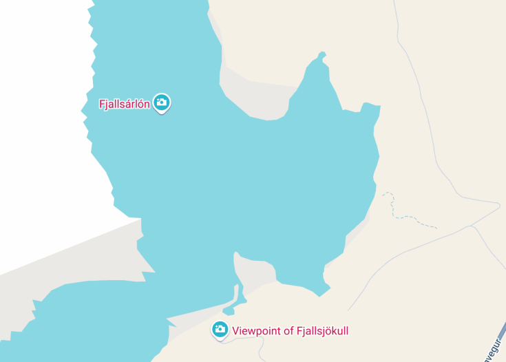 Map of Fjallsárlón, 