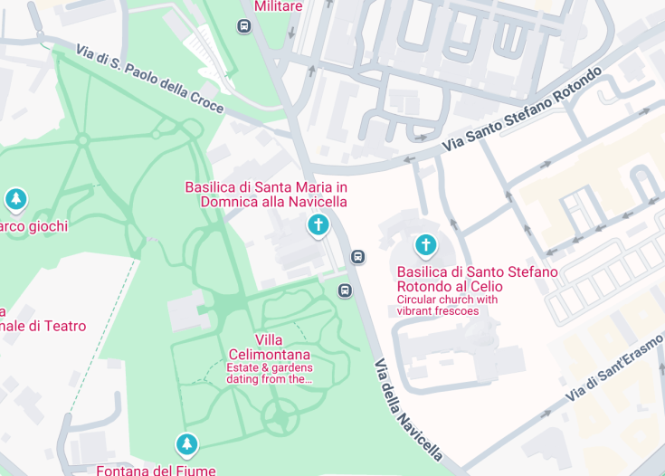 Map of Fontana della Navicella, Rome