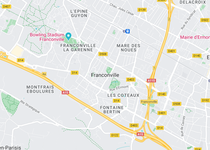 Map of Franconville, France