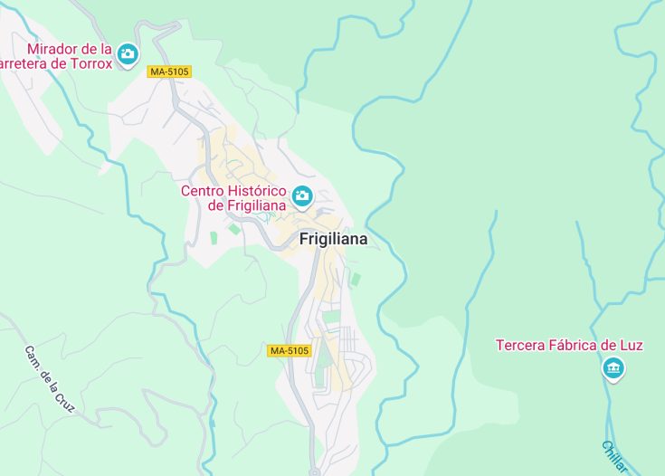 Map of Frigiliana, Spain