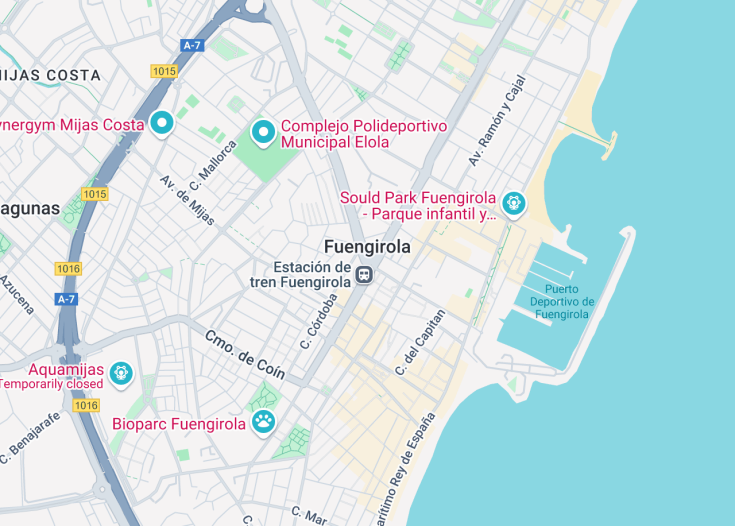 Map of Fuengirola, Spain