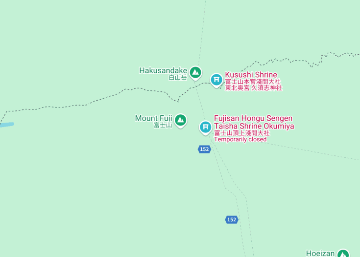 Map of Fuji, Japan