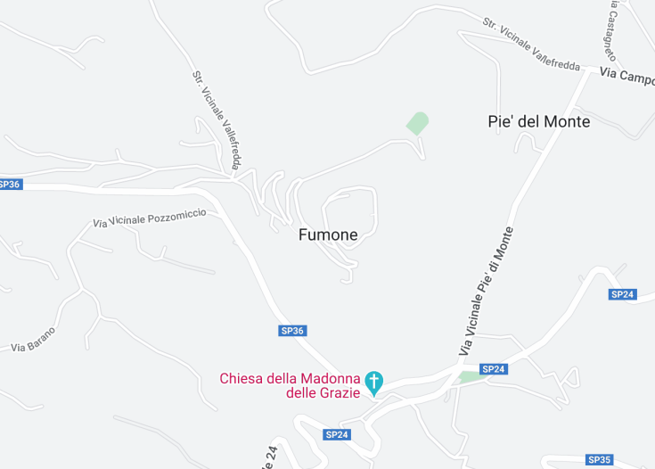 Map of Fumone, Italy