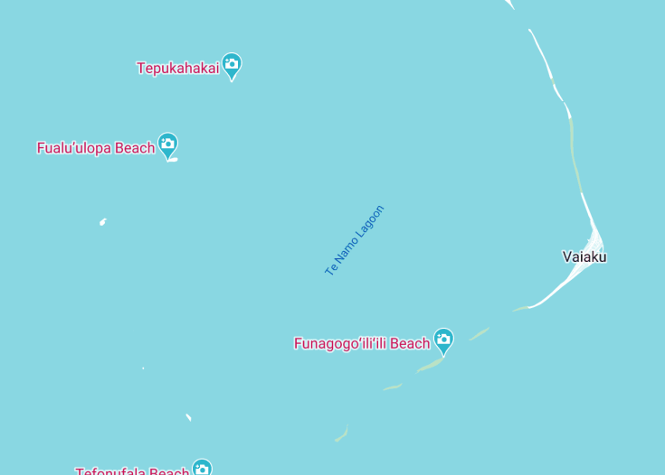 Map of Funafuti, Tuvalu